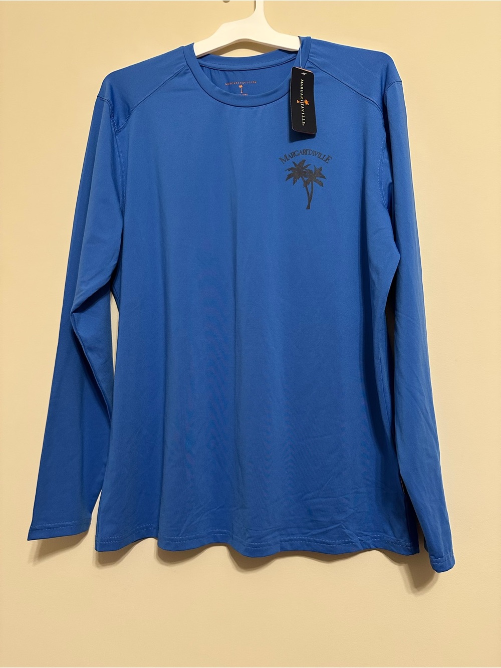 Margaritaville Blue Long Sleeve UV Tee NWT Sz Large